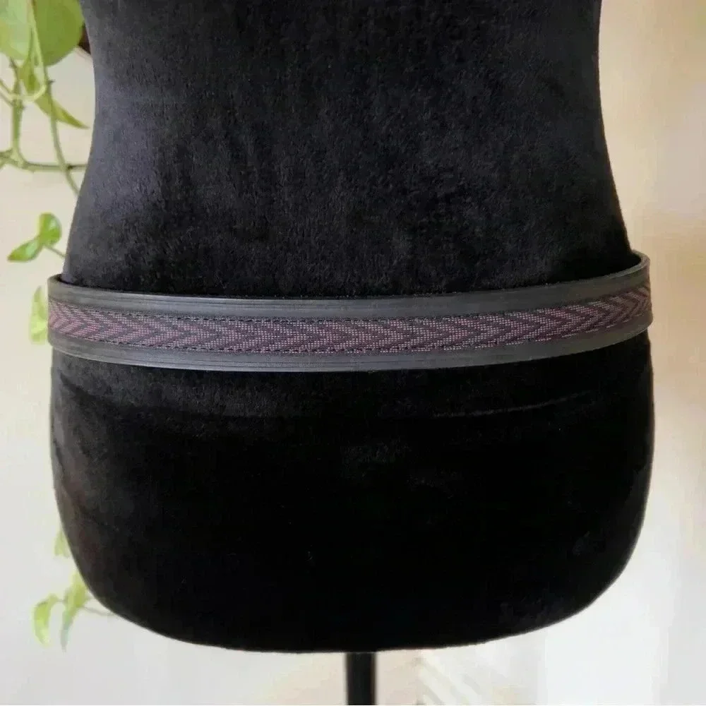 Vtg Unisex Gap Western Buffalo Coin Italian Leather Belt Size 32 - Made In USA